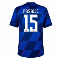 Kroatia Mario Pasalic #15 Vieraspaita EM-Kisat 2024 Lyhythihainen